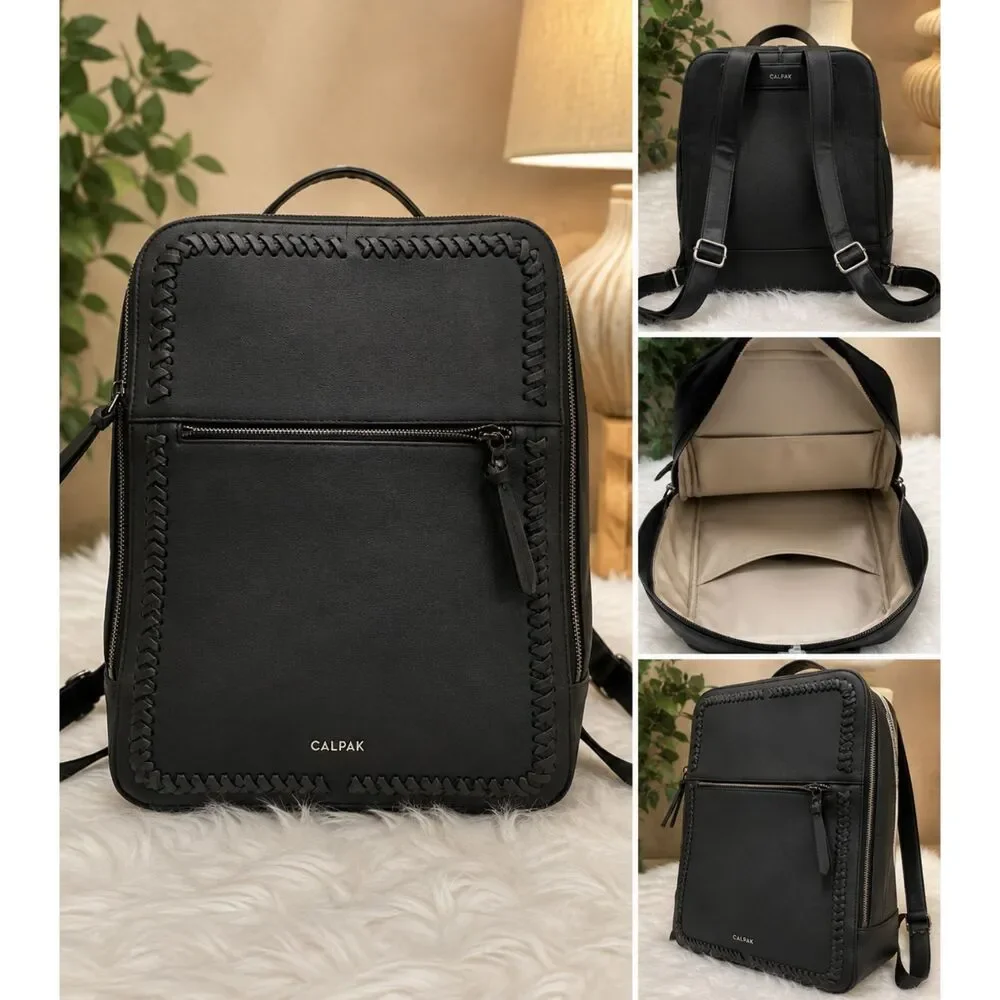 CALPAK Kaya Laptop Backpack – Black Whipstitch – Excellent Condition